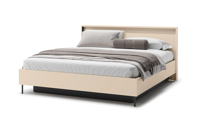 Кровать 1,6 Trend Тренд TS-03 Prestol 160*200 с подъемным механизмом и подсветкой Беж реальная фотография