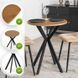 Стол MEBEL ELITE LAUREN 60X60 Дуб золотой/Черный