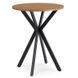 Стол MEBEL ELITE LAUREN 60X60 Дуб золотой/Черный