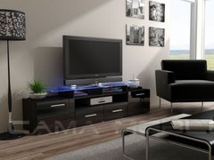 ТВ Тумба EVORA WENGE RTV Cama 194 Венге Мат / Черный Глянец