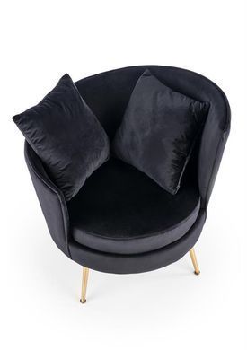 Кресло ALMOND Velvet Halmar Черный