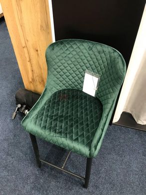 Барний стілець COLIN B H-1 Velvet Signal Зелений жива фотографія