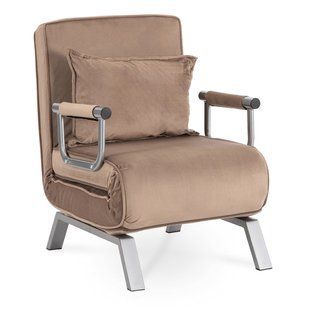 Крісло розкладне MEBEL ELITE BART Velvet&nbsp;Бежевий
