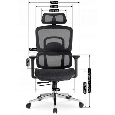 Стул офисный поворотный MEBEL ELITE ROMEO Черный реальная фотография