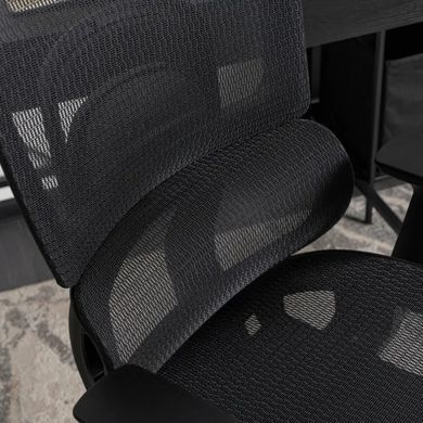 Стул офисный поворотный MEBEL ELITE ROMEO Черный реальная фотография