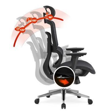Стул офисный поворотный MEBEL ELITE ROMEO Черный реальная фотография