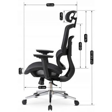 Стул офисный поворотный MEBEL ELITE ROMEO Черный реальная фотография