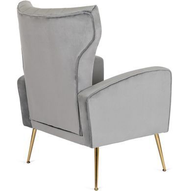 Кресло мягкое DIANA Velvet MEBEL ELITE Серый