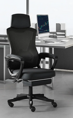 Комп'ютерне крісло S-208 Intarsio Чорний жива фотографія