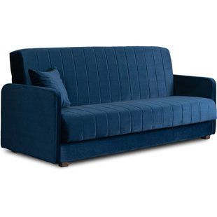 Диван раскладной MEBEL ELITE PORTO 198 см Синий