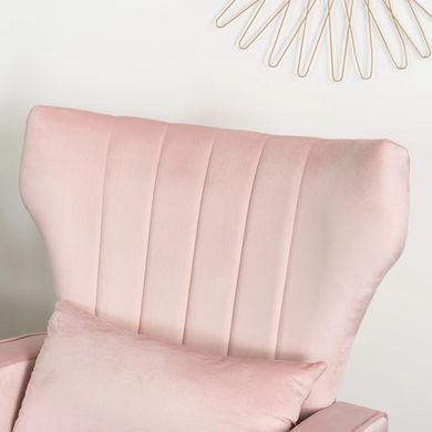 Крісло м'яке DIANA Velvet MEBEL ELITE Рожевий