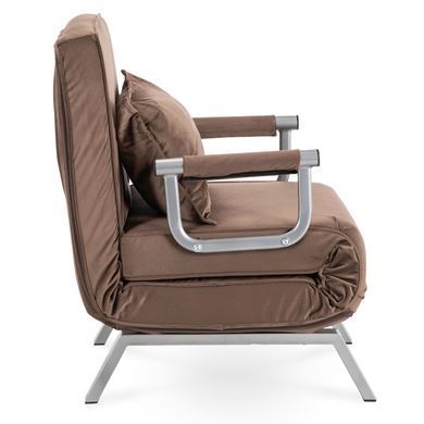 Кресло раскладное MEBEL ELITE BART Velvet&nbsp;Коричневый