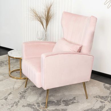 Крісло м'яке DIANA Velvet MEBEL ELITE Рожевий