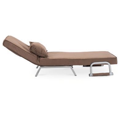 Кресло раскладное MEBEL ELITE BART Velvet&nbsp;Коричневый