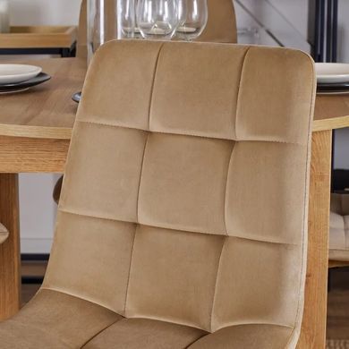Стул бархатный MEBEL ELITE FREDY Velvet, Бежевый реальная фотография