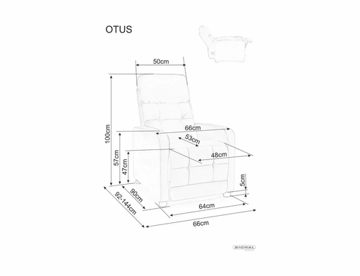 Кресло раскладное OTUS II BREGO Signal Светлый Беж