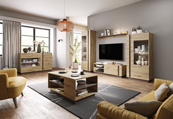 Полка Perfect Home Арко / Arco 138 Дуб артизан/графит реальная фотография