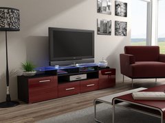 ТВ Тумба EVORA WENGE RTV Cama 194 Венге Мат / Бордо Глянец