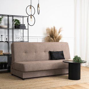 Диван розкладний MEBEL ELITE ARUBA 188 см Коричневий