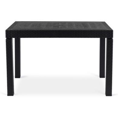 Комплект садових меблів MEBEL ELITE стіл FARGO + 4 стільці MUSA Чорний