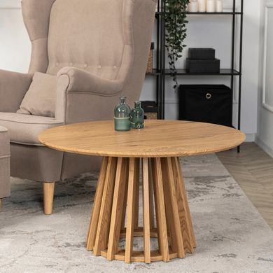 Журнальный столик HARPER MAX MEBEL ELITE 80x80 Дуб реальная фотография