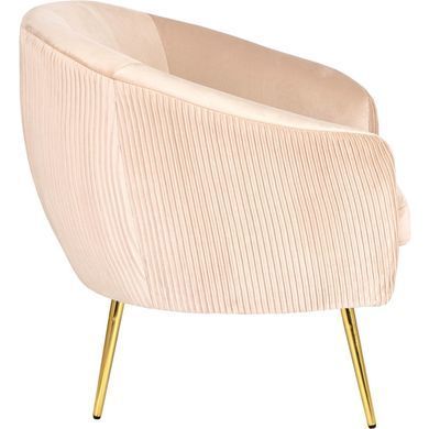 Кресло мягкое STELLA Velvet MEBEL ELITE Беж
