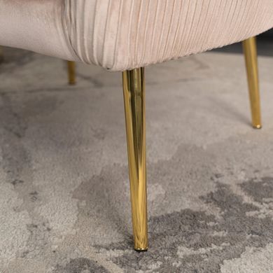 Кресло мягкое STELLA Velvet MEBEL ELITE Беж