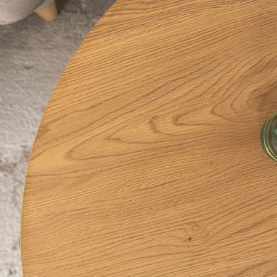 Журнальный столик HARPER MAX MEBEL ELITE 80x80 Дуб реальная фотография