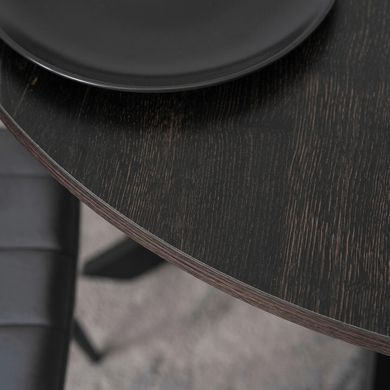 Стол MEBEL ELITE LAUREN 80X80 Черный реальная фотография