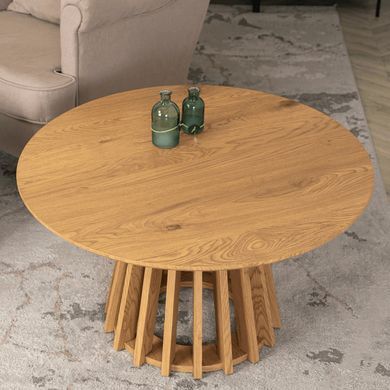 Журнальный столик HARPER MAX MEBEL ELITE 80x80 Дуб реальная фотография