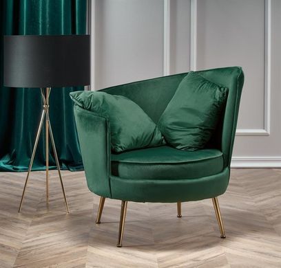 Кресло ALMOND Velvet Halmar Зеленый
