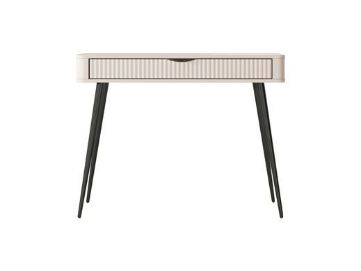Стол туалетный Perfect Home Ланте/Lante 1S/100 с 1 ящиком и черными ножками Беж реальная фотография