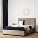 Кровать двуспальная бархатная MEBEL ELITE ANDRE Velvet 140x200 см Беж