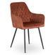 Стілець оксамитовий MEBEL ELITE BRESSO Velvet Рудий жива фотографія