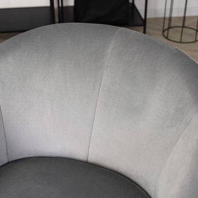 Кресло мягкое STELLA Velvet MEBEL ELITE Серый