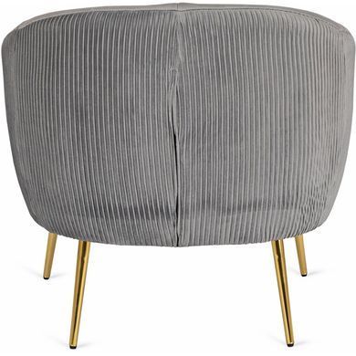 Кресло мягкое STELLA Velvet MEBEL ELITE Серый