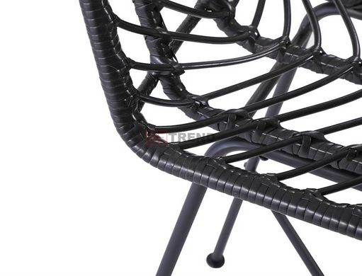 Барный стул H-97 Halmar Черный Ротанг реальная фотография