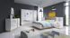 Шафа для одягу Perfect Home Арко / Arco 4-дверна з дзеркалом 4D2S/220 Білий глянець/дуб грандсон