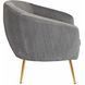 Кресло мягкое STELLA Velvet MEBEL ELITE Серый