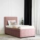 Ліжко односпальне оксамитове MEBEL ELITE ELIF Velvet 90x200 см з додатковим спальним місцем Рожевий