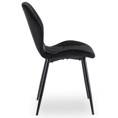Комплект стіл MEBEL ELITE EDWIN 160(260)х90 см Дуб Золотий / Чорний +8 стільці IRYS Чорний реальная фотография