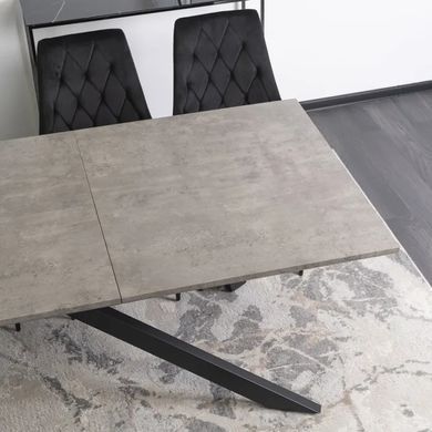 Стол раскладной MEBEL ELITE HAMILTON 160(200)х90 Серый бетон реальная фотография