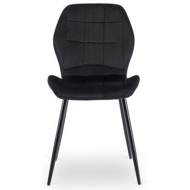 Комплект стіл MEBEL ELITE EDWIN 160(260)х90 см Дуб Золотий / Чорний +8 стільці IRYS Чорний реальная фотография