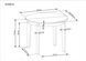 Стол раскладной SORBUS Halmar 100/200x100 Дуб / Графит