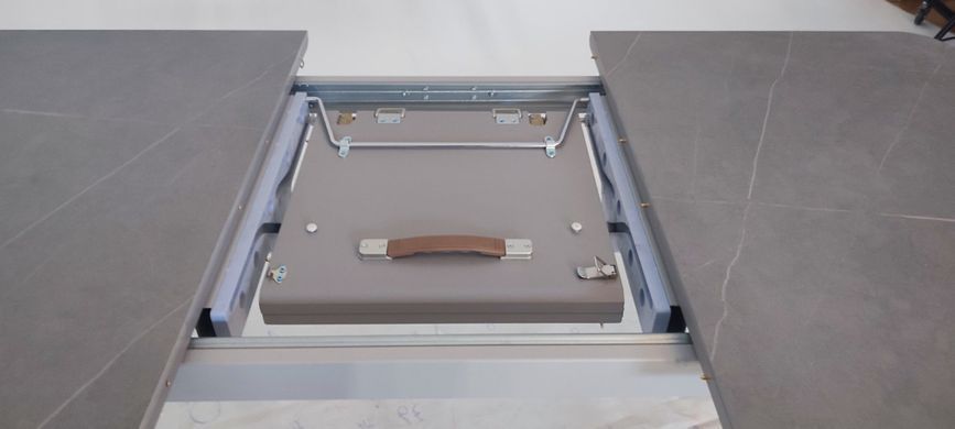 Стол раскладной TM-81 VETRO 120(160)x80 Керамика Айс Грэй реальная фотография