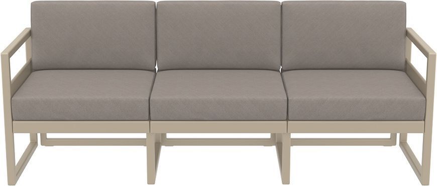 Комплект меблів для тераси Siesta Onto Mykonos Lounge Set XL Taupe Бежевий жива фотографія