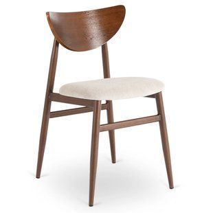 Стілець MEBEL ELITE BRAGA Беж/Горіх жива фотографія