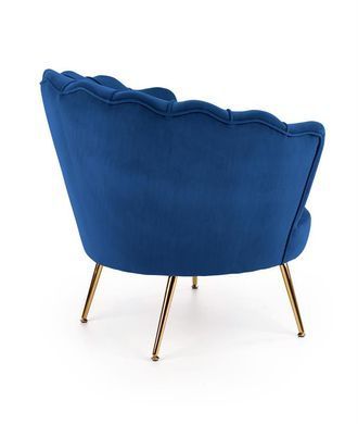 Кресло AMORINITO Velvet Halmar Темно-синий