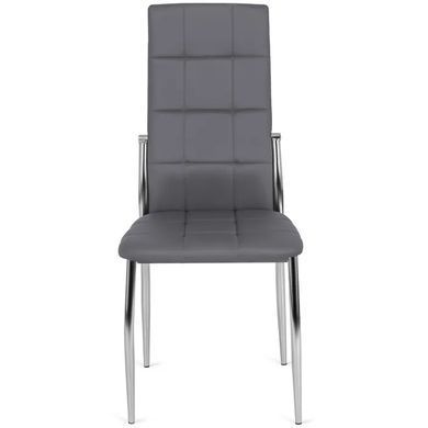 Стілець MEBEL ELITE MOLLY, екошкіра Сірий жива фотографія
