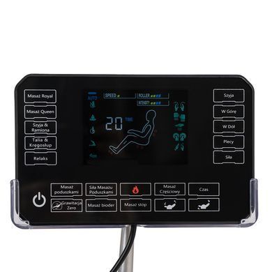 Масажне крісло MEBEL ELITE SX ULTRA PRO екошкіра Сірий